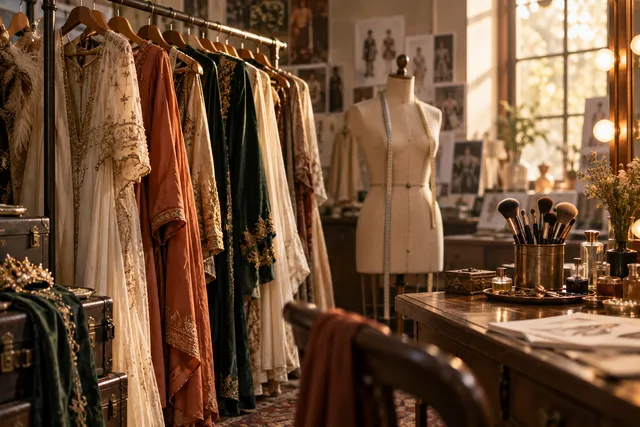 Illustrative costume and makeup workroom